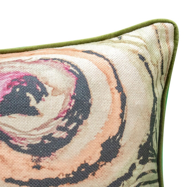 Edie@Home Watercolor Peacock Feather Decorative Pillow Dec Pillow, , alternate image number null