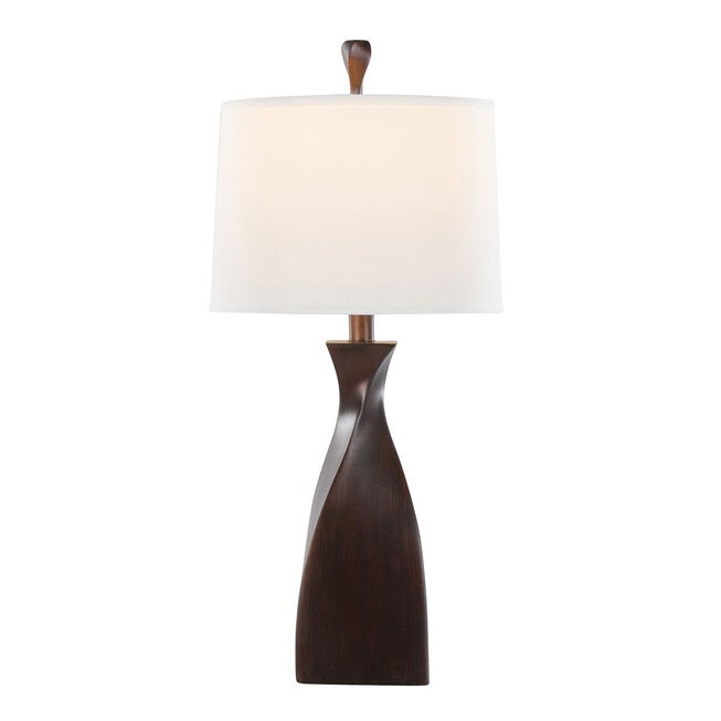 Curvo 30 inches Polyresin Table Lamp - Set Of 2, , alternate image number null
