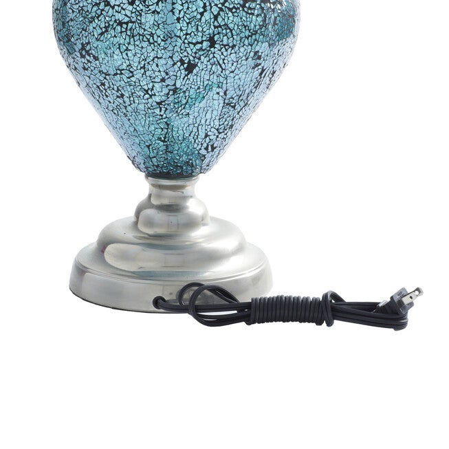 Silver Glass Tuscan Table Lamp, , alternate image number 4