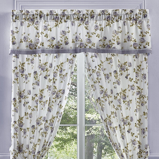 Rosemary Lilac Window Straight Valance, LILAC, hi-res image number null