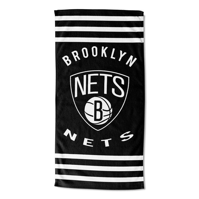 Nets Stripes Beach Towel, MULTI, hi-res image number 0