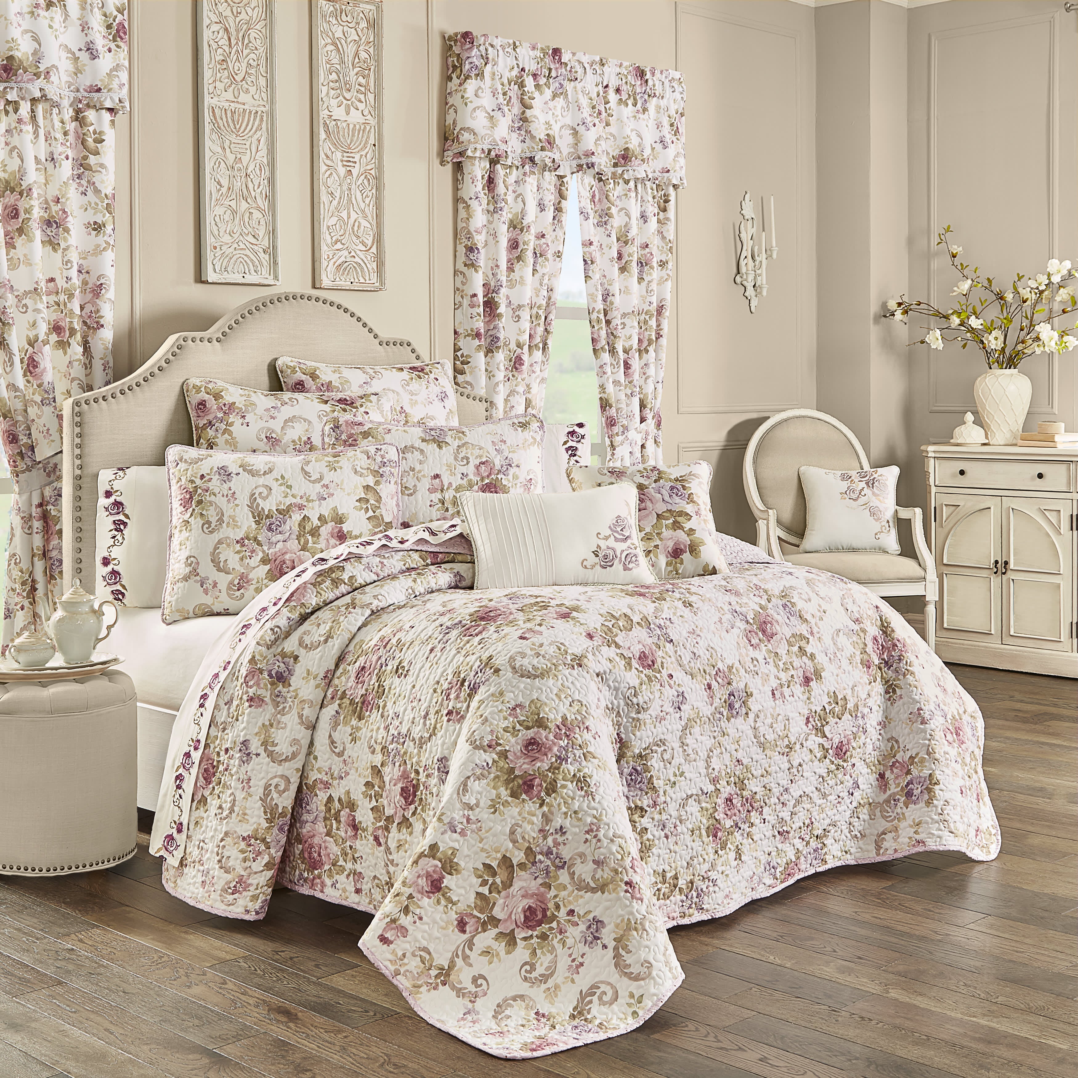 Chambord 3 Piece Quilt Set, LAVENDER, hi-res image number 0