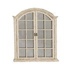 Cream Vintage Wood Wall Mirror, CREAM, hi-res image number null