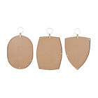 Set Of 3 Gold Wood Traditional Wall Mirror, , on-hover image number null