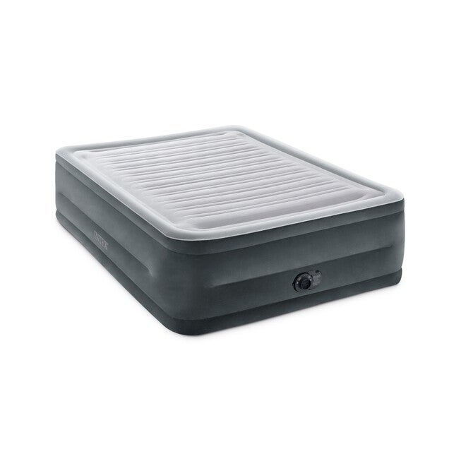 Comfort Plush Air Bed With Built-In Pump, GREY, hi-res image number 0