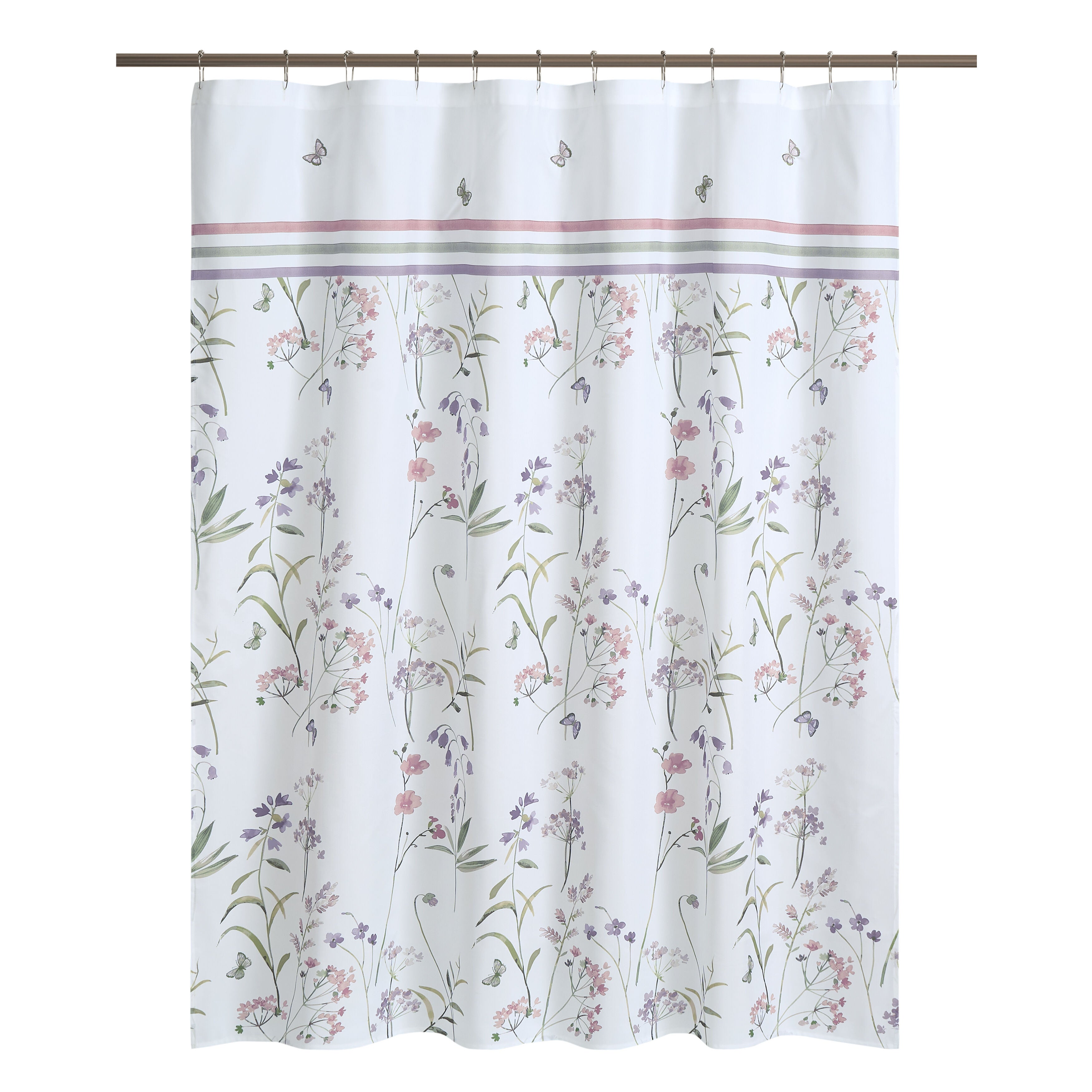 NOLA SHOWER CURTAIN, TAUPE, alternate image number 1