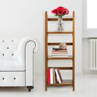 3-Shelf Folding Bookcase 14" Wide-Honey Oak, , alternate image number null