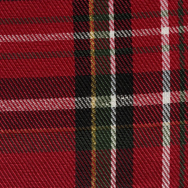 Holiday Metallic Plaid Table Runner 14x72, , alternate image number 3