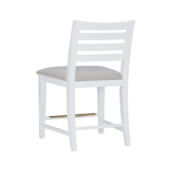 Flynn Counter Stool White Upholstered Set of 2, , on-hover image number null