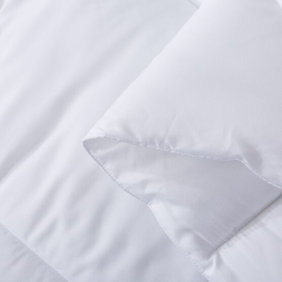 Chevron Stitch Down Alternative Comforter, White, , alternate image number null