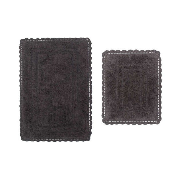 Casual Elegence 2 Piece Bath Rug Collection, GREY, hi-res image number null