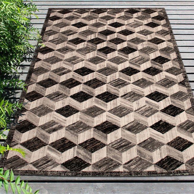 Liora Manne Fresco Cubes Indoor/Outdoor Rug, , alternate image number 6