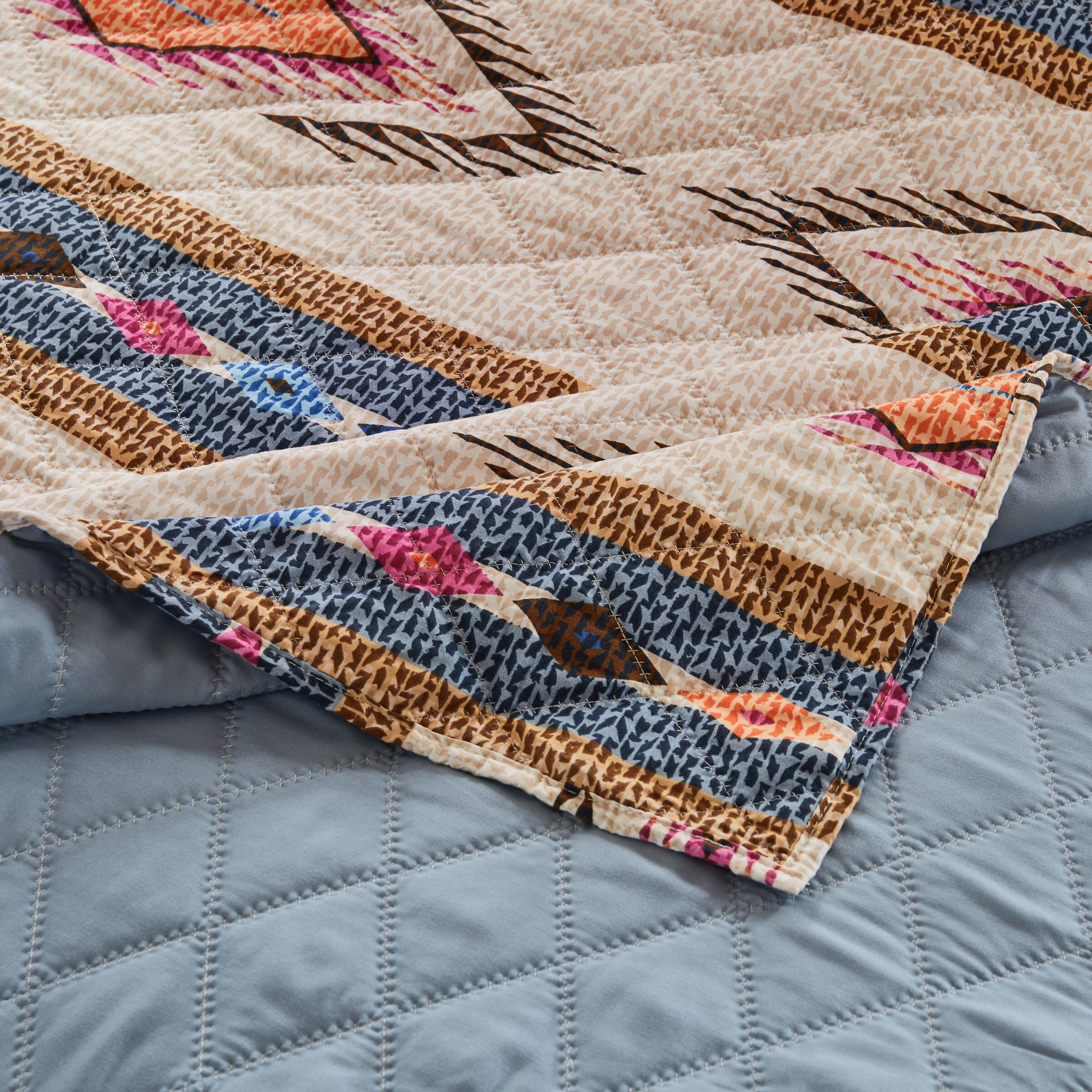 Cheyenne Boho Chic Quilted Throw Blanket, SPIRIT, alternate image number 3