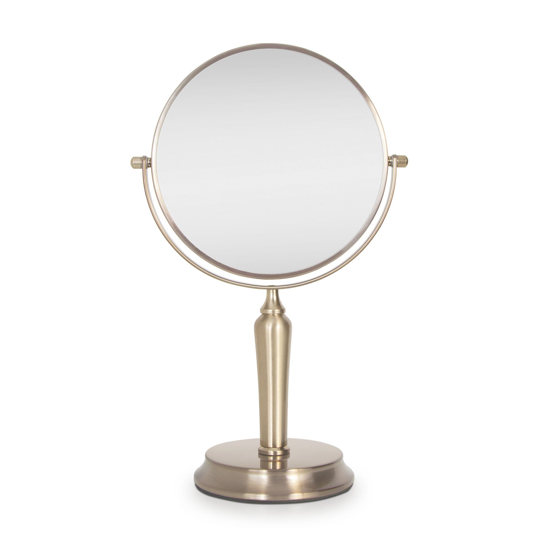 Anaheim 9'' Rotating Countertop Mirror, GOLD, hi-res image number 0