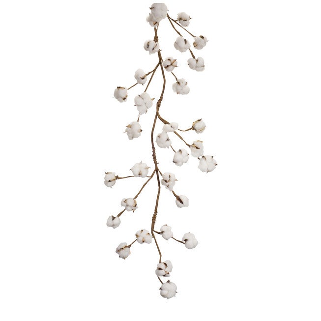 Cotton Twig Garland (Set Of 2), BROWN, hi-res image number 0