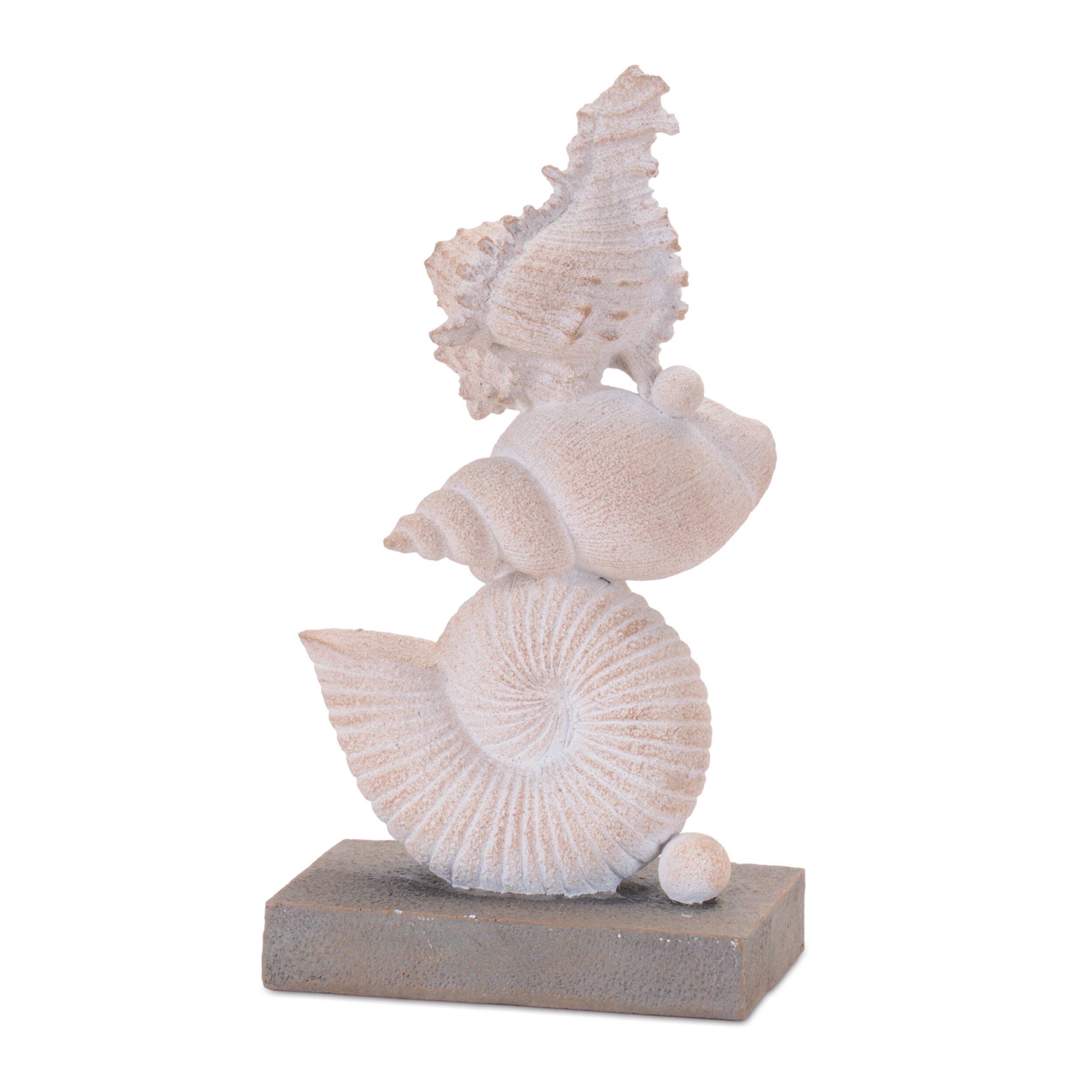 Shell Stack Figurines Set of 2, BROWN GRAY, alternate image number 2