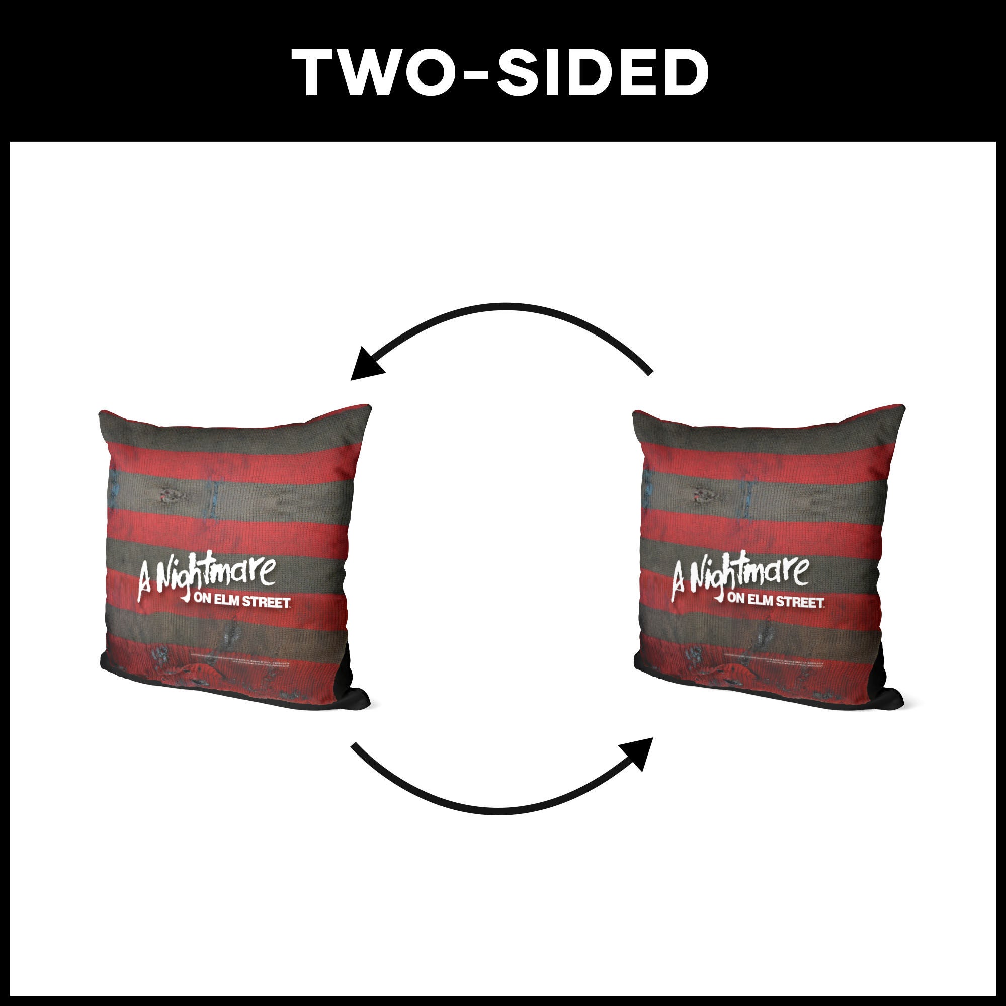 Warner Bros. Nightmare on Elm Street Sweater Throw Pillow 18X18 Inches, ELM STREET, alternate image number 5