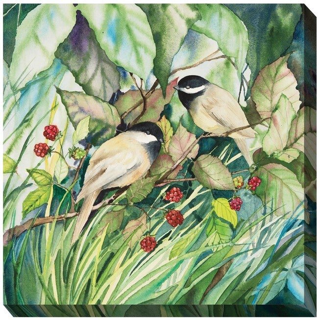 Chickadees Outdoor Art, MULTI, hi-res image number 0