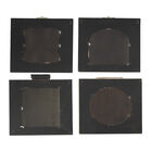 Set Of 4 Brown Wood Vintage Wall Mirror, , on-hover image number null