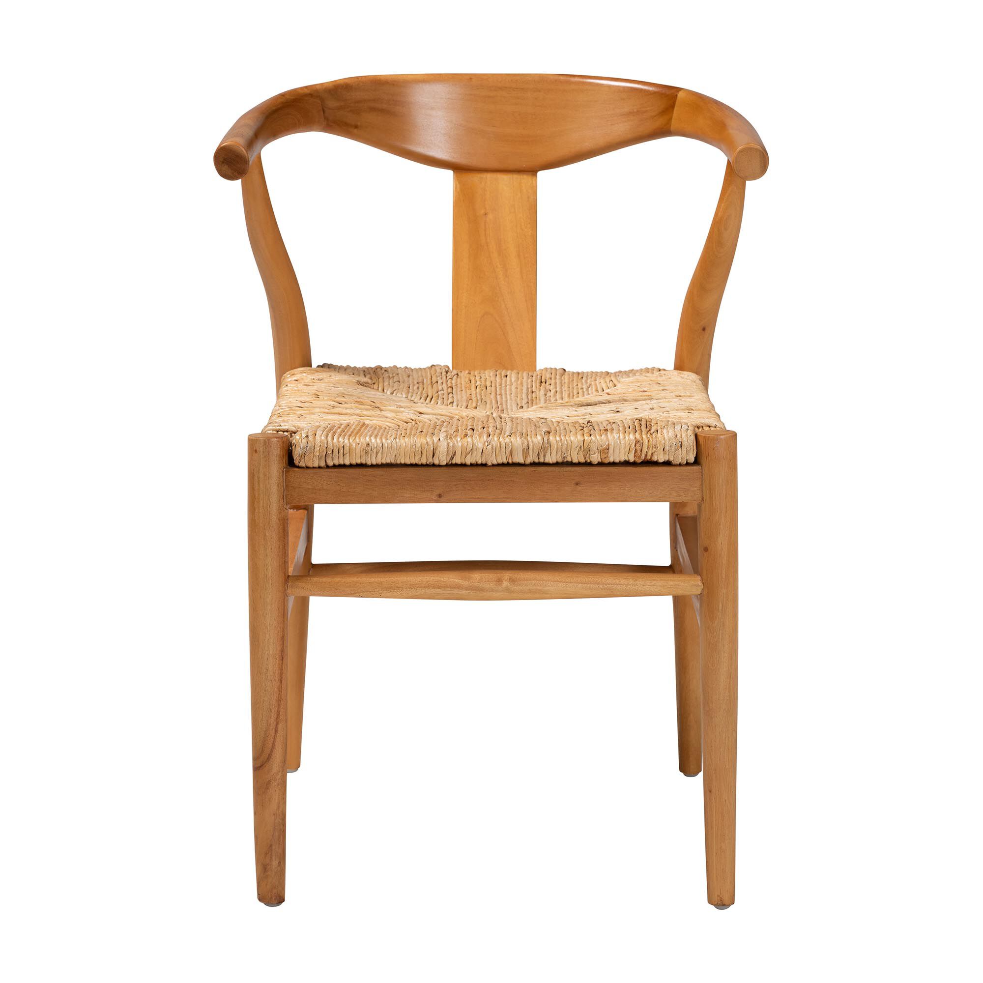 Fika Dining Chair with Woven Seagrass Seat, HONEY, alternate image number 2