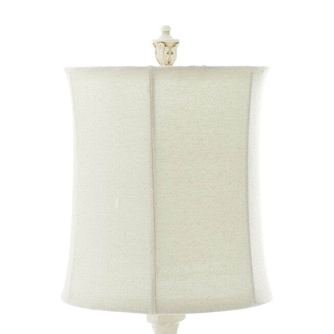 White Polystone Coastal Buffet Lamps, , alternate image number 5