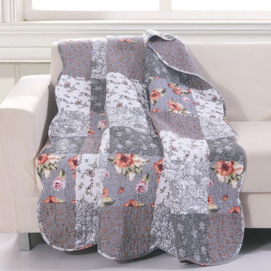 Giulia Quilted Throw Blanket, MULTI, hi-res image number null