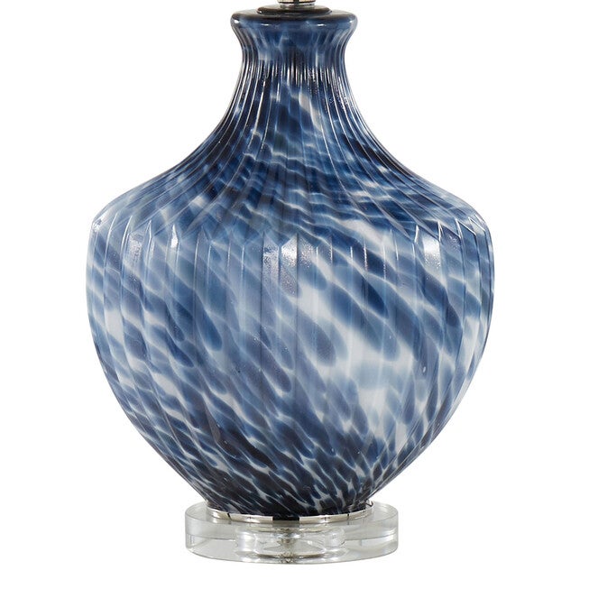 Lotus 27 inches Glass Table Lamp - Set Of 2, , alternate image number null