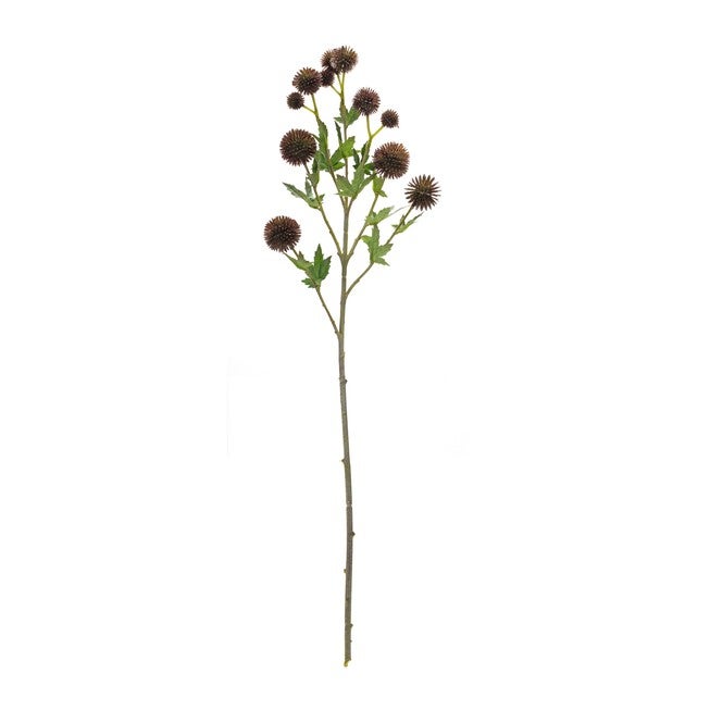 Allium Spray (Set of 6) 26 inchesH Plastic/Polyester, BROWN/GREEN, alternate image number 2