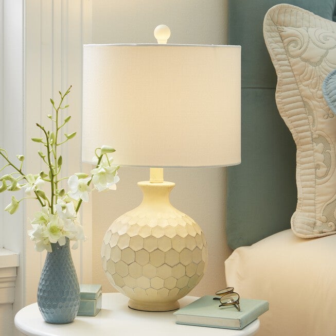 Antique Ivory Resin 21½" Table Lamp, , on-hover image number 1
