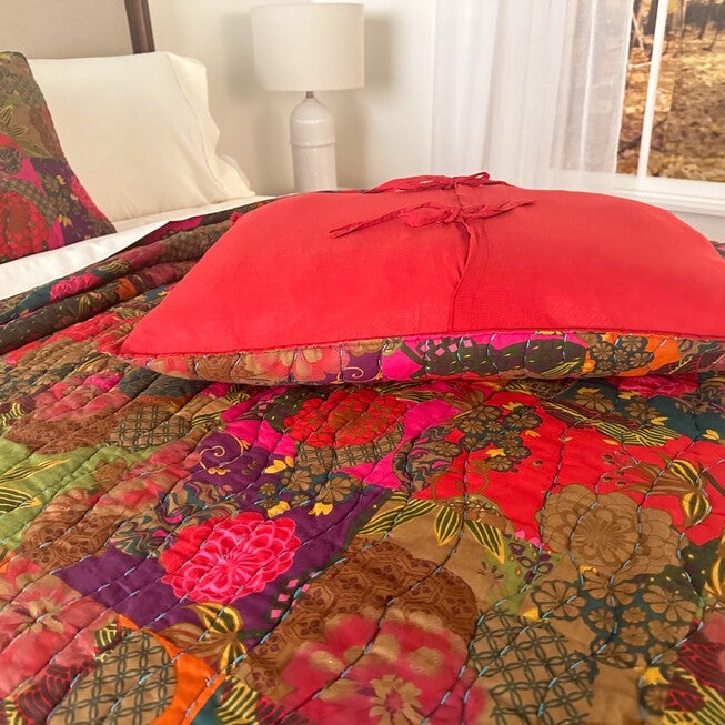 Floral Quilted Sham, , alternate image number null