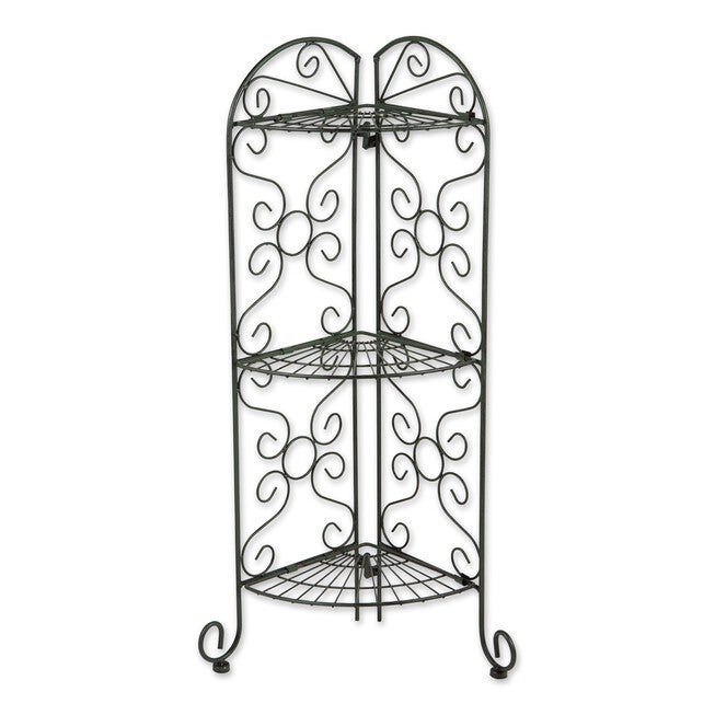 Corner Plant Stand, GREEN, hi-res image number 0