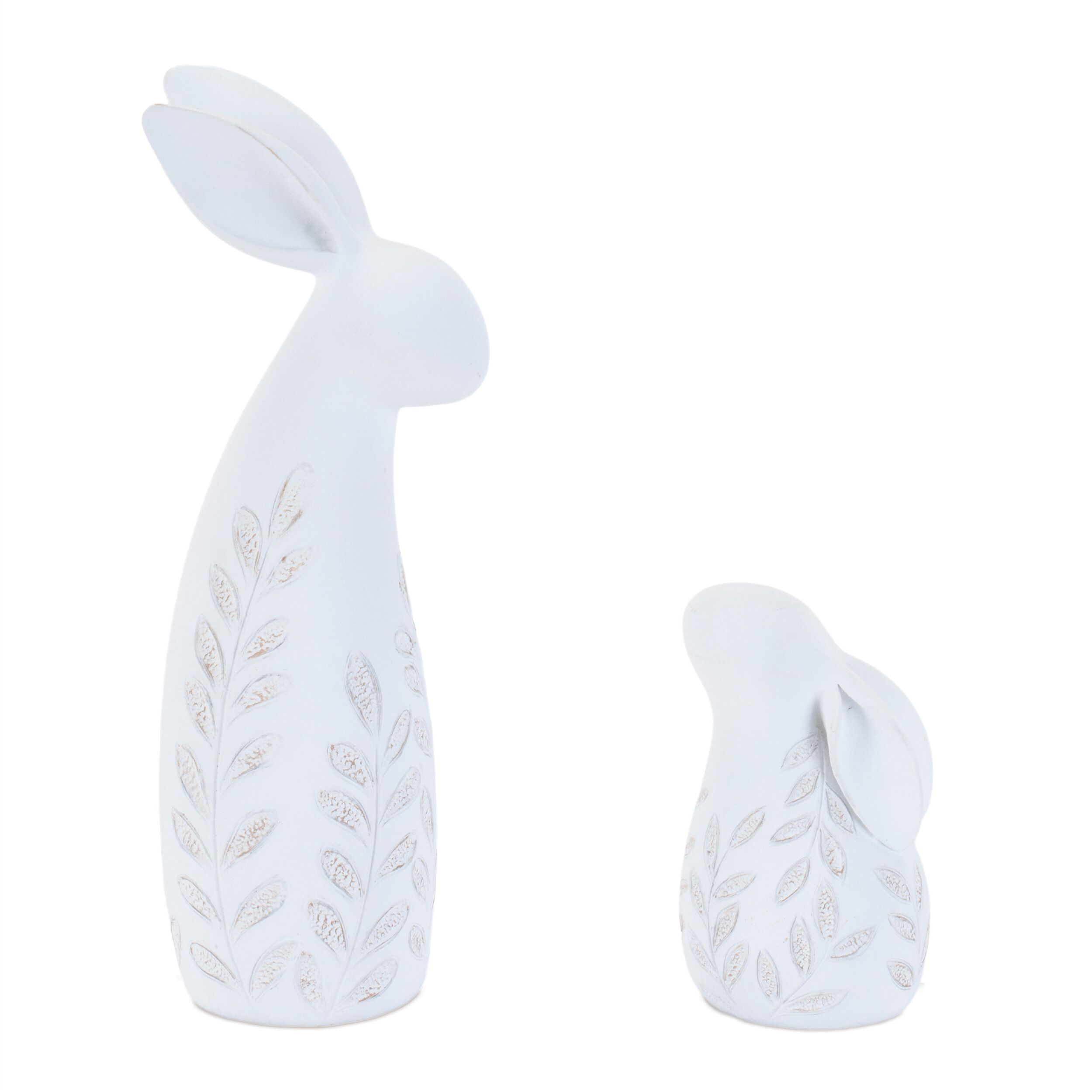 Etched Bunny Figurine Set of 12, WHITE, hi-res image number 0