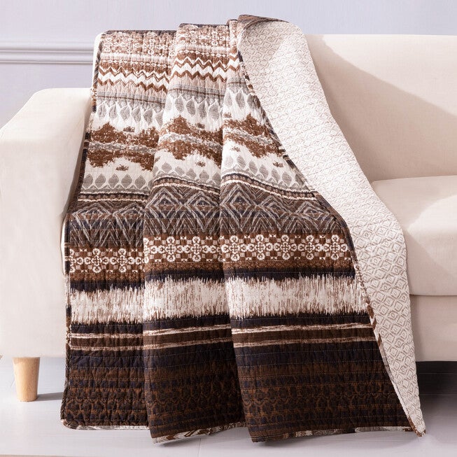 Southwest Latte Throw Blanket, LATTE, hi-res image number null