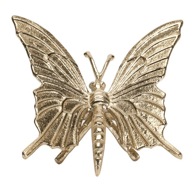 Modern Metal Butterfly Decor (Set of 2), GOLD, hi-res image number null