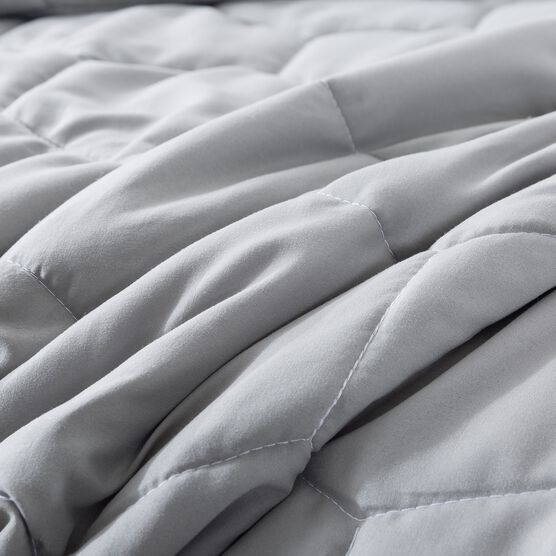 Honeycomb Down Alternative Blanket, Gray/ White, , alternate image number null