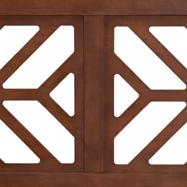Kalare Wood Headboard with Geometric Cutout Design, Queen, BROWN, alternate image number 3