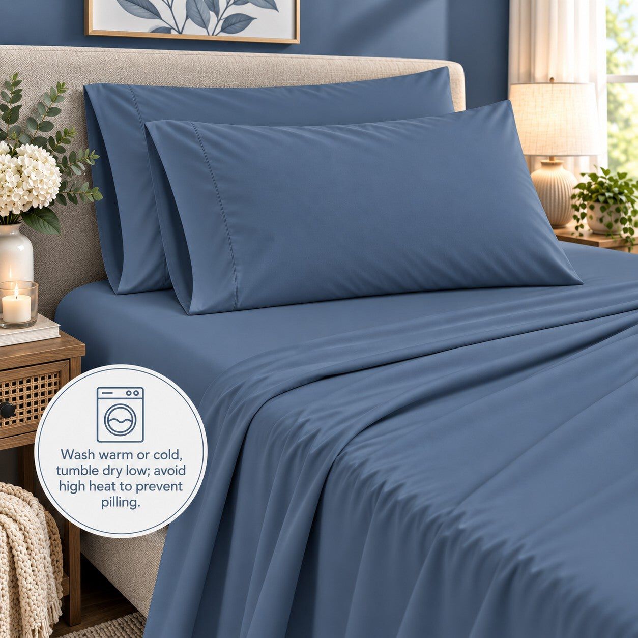 BH Studio Solid Microfiber Sheet Set