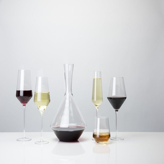 Angled Crystal Bordeaux Glasses, , alternate image number 3
