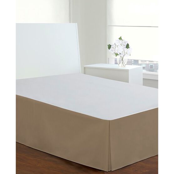 Luxury Hotel Classic Tailored 14" Drop Mocha Bed Skirt, , on-hover image number null