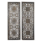 Set Of 2 Brown Wood Traditional Wall Décor, , alternate image number null