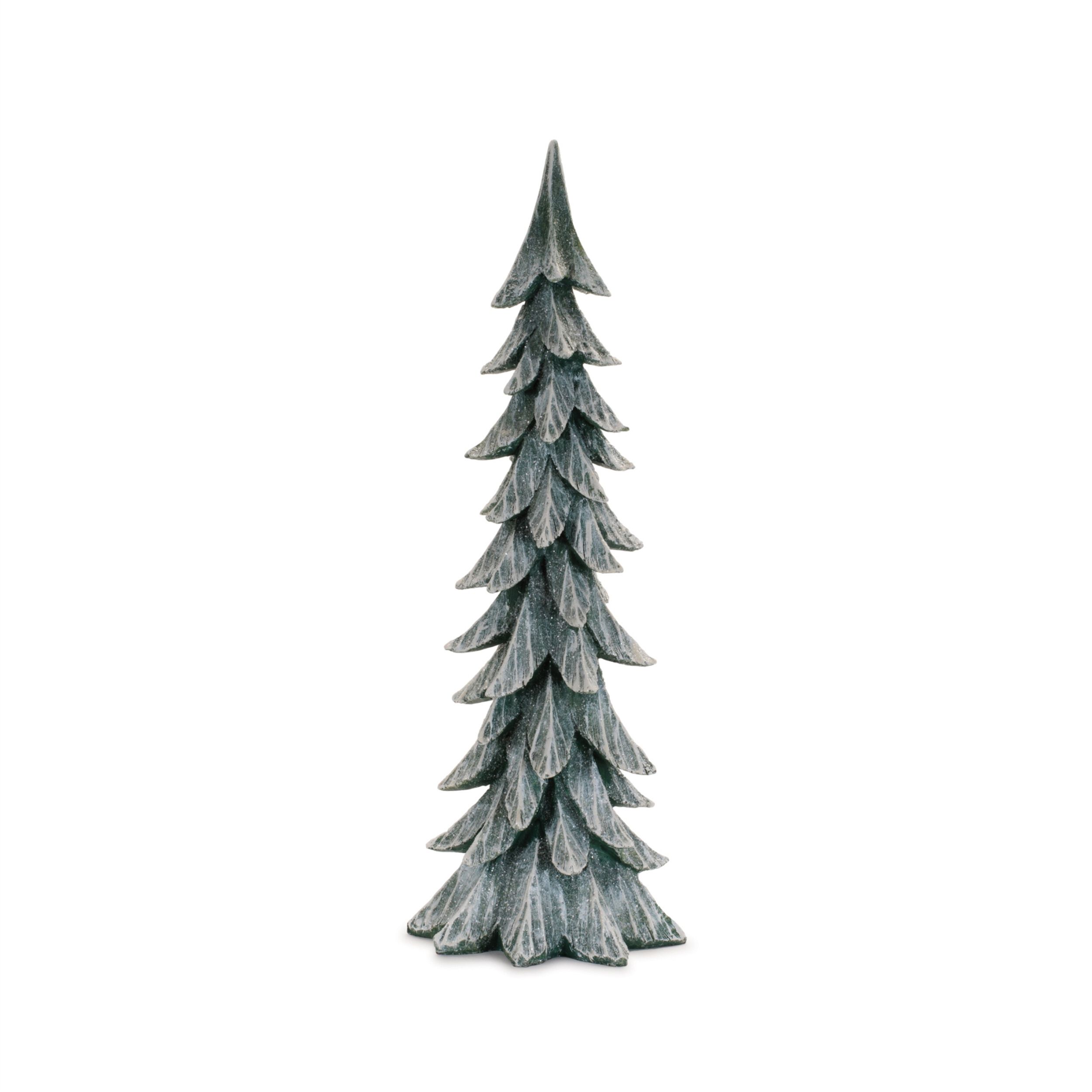 Glittered Pine Tree (Set of 3), WHITE GREEN, alternate image number 3
