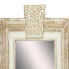 Set Of 4 Brown Wood Vintage Wall Mirror, , alternate image number null
