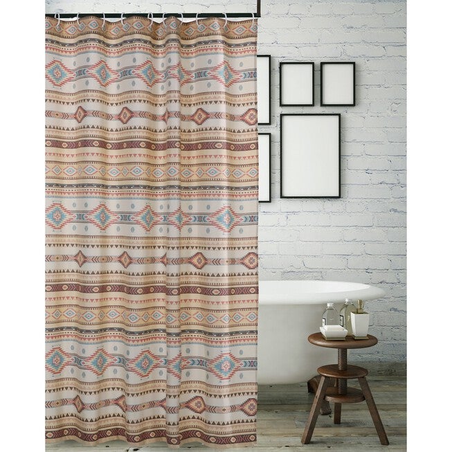Phoenix Tan Shower Curtain , TAN, hi-res image number 0