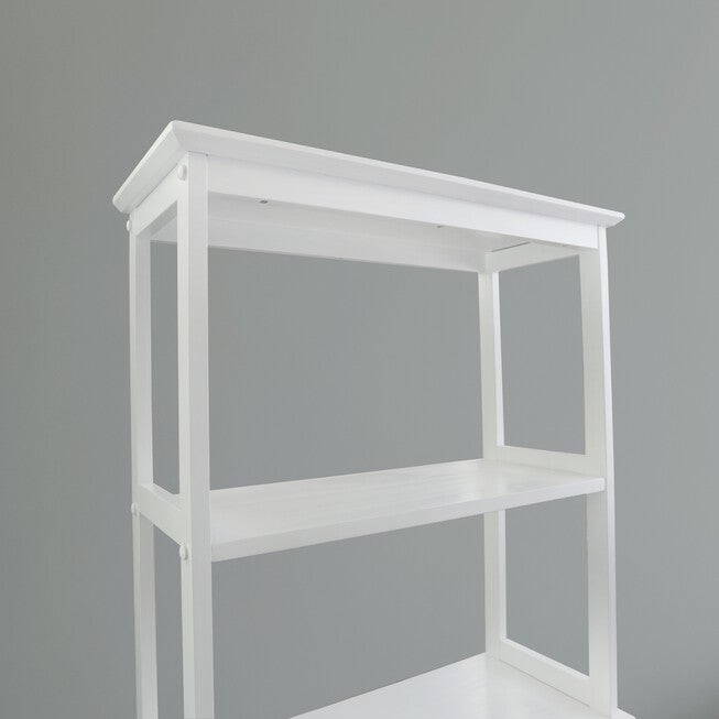 Spacesaver 100% Solid Wood Over The Toilet Rack with Shelves - White, , alternate image number 9