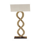 Brown Jute Rope And Iron Rustic Floor Lamp, , on-hover image number 1