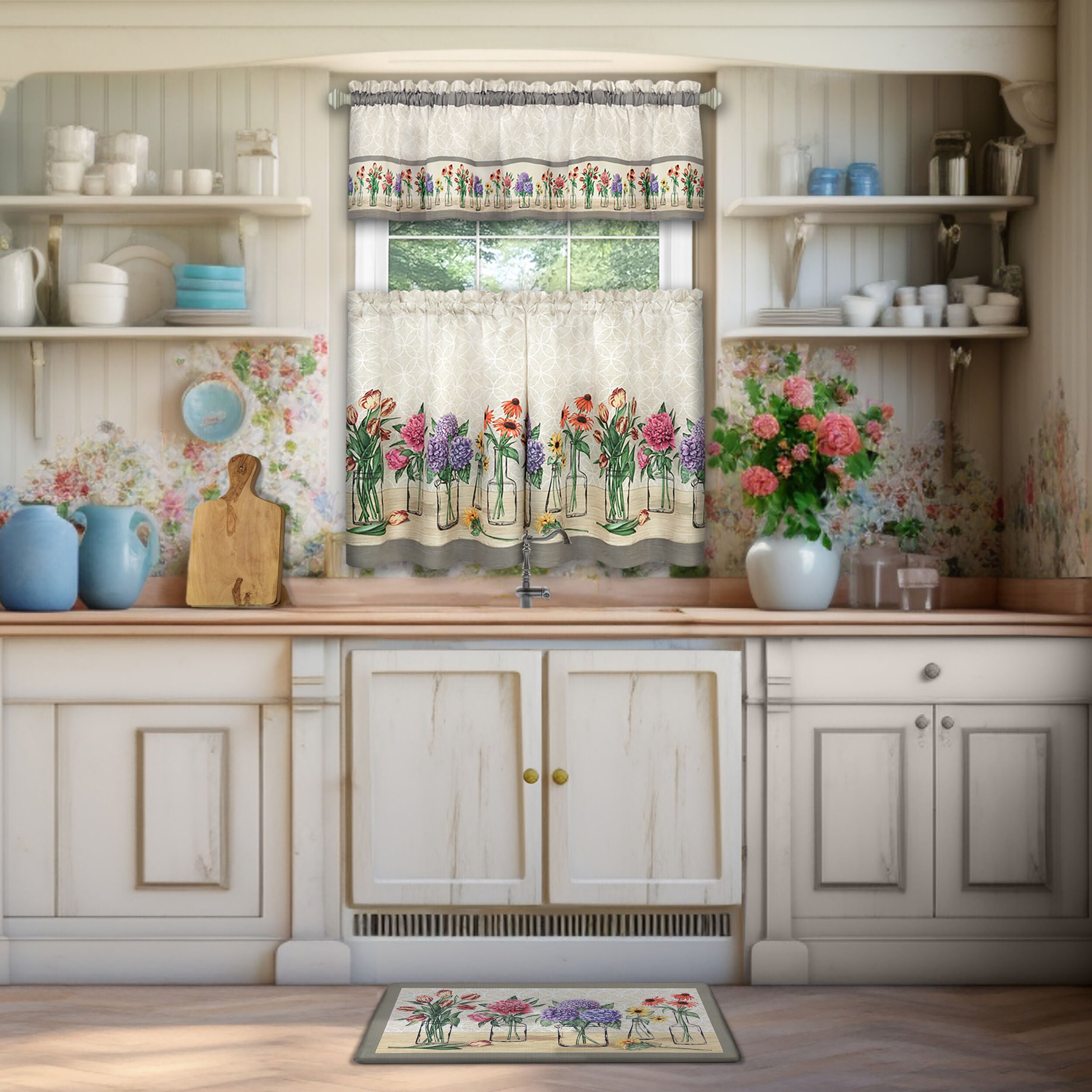 Garden Blooms 18x30 Anti Fatigue Mat, MULTI, alternate image number 4