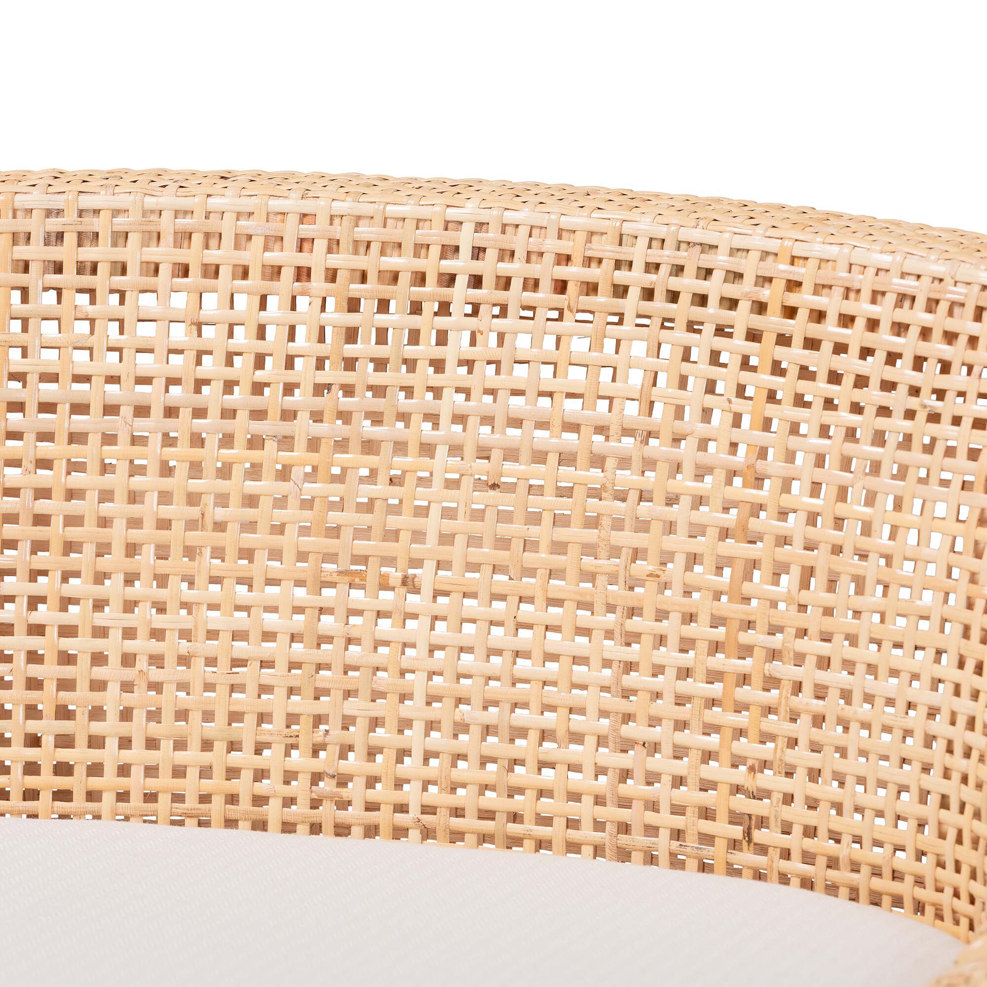 Beata Natural Rattan Counter Stool, HONEY, alternate image number 5