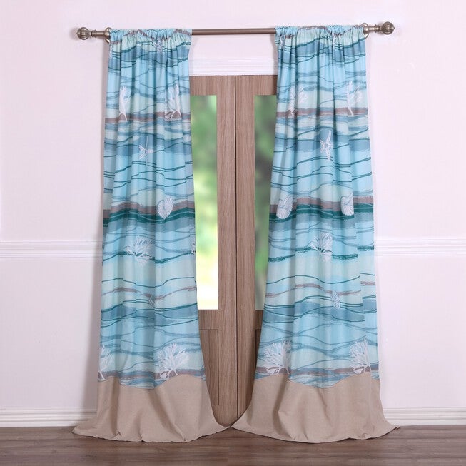 Maui Curtain Panel Pair , MULTI, hi-res image number 0