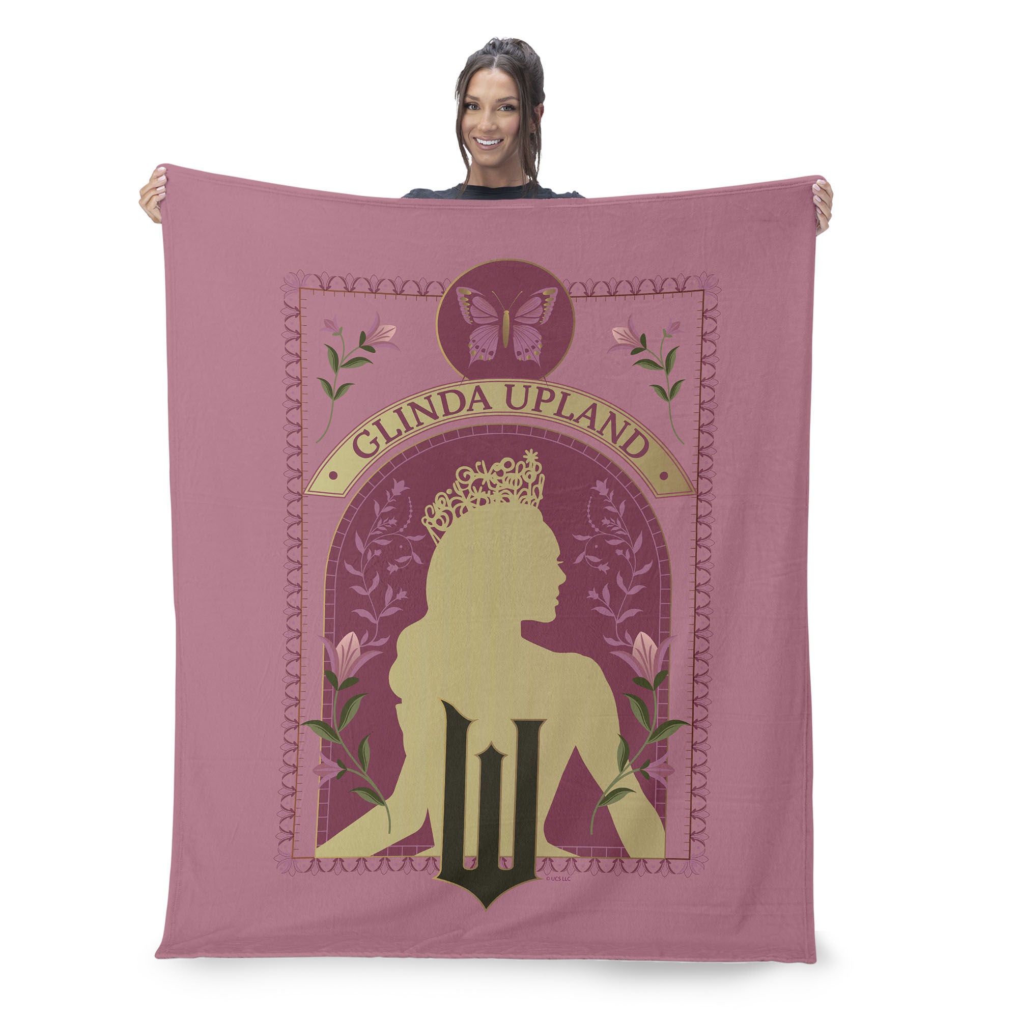 Wicked Silk Touch Throw Blanket 50x60 inches, GLINDA, on-hover image number 1