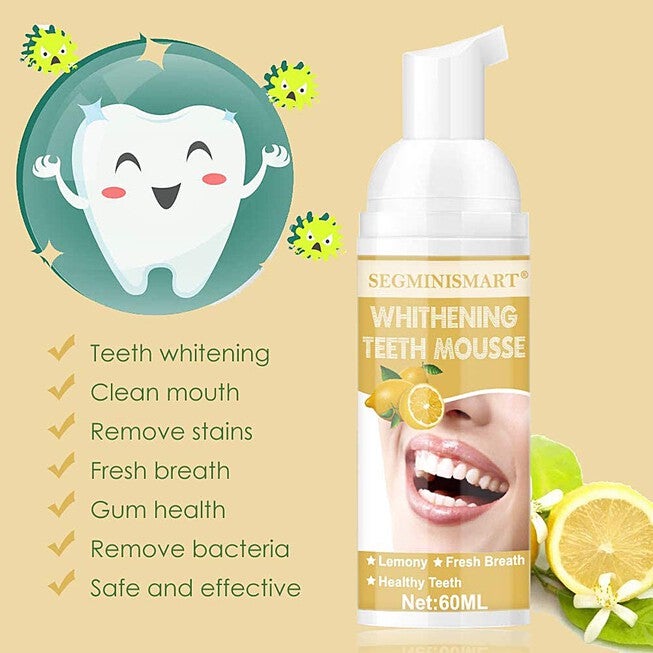 Total White Foam Toothpaste Lemon Flavored Oral Care, , alternate image number null